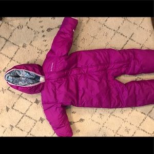 Baby girl snowsuit
